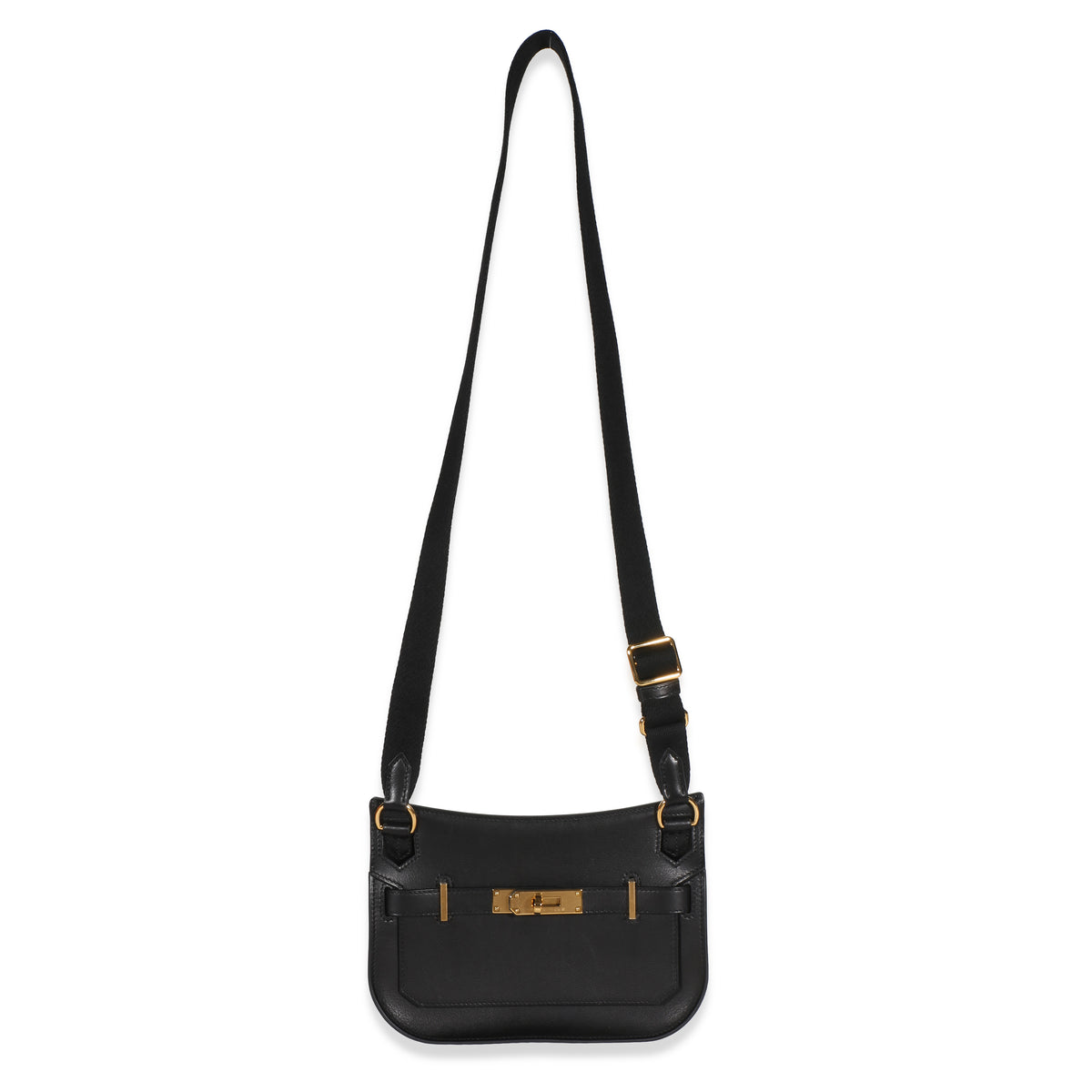 Hermès Black Evergrain Mini Jypsiere GHW Handbag 8