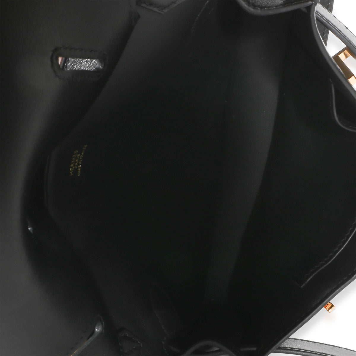 Hermès Black Evergrain Mini Jypsiere GHW Handbag 9