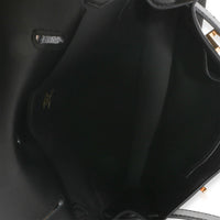 Hermès Black Evergrain Mini Jypsiere GHW Handbag 9