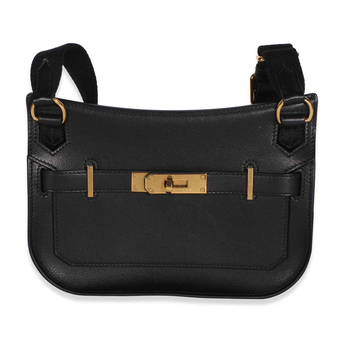 Hermès Black Evergrain Mini Jypsiere GHW Handbag id