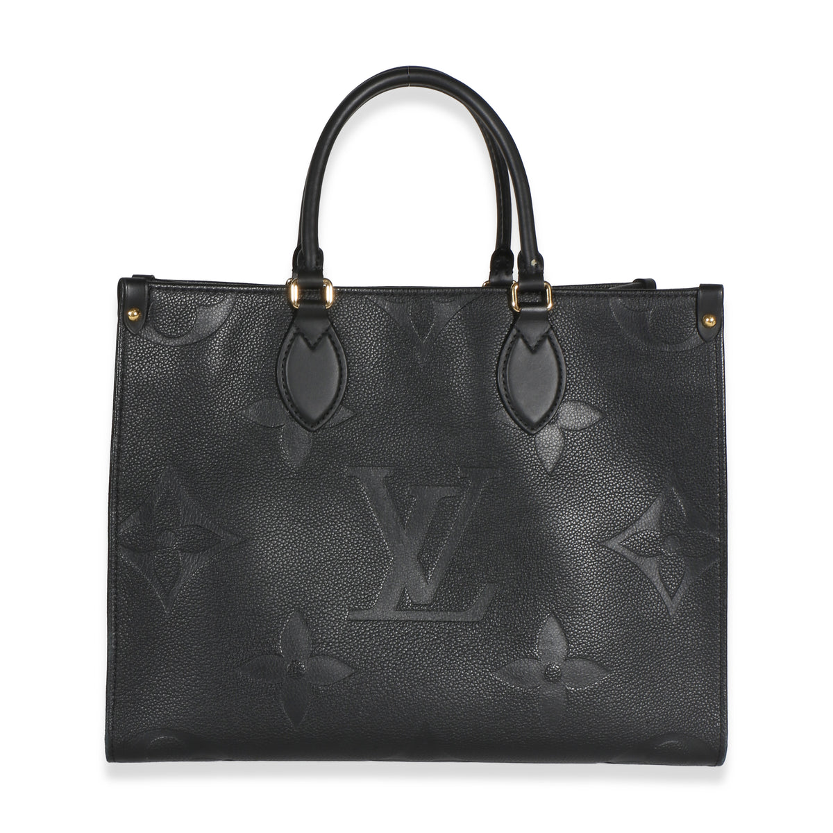 Louis Vuitton Black Giant Monogram Empreinte Onthego MM Handbag 4