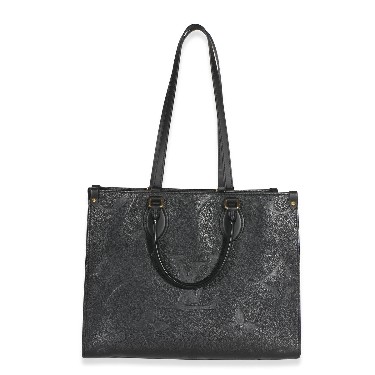 Louis Vuitton Black Giant Monogram Empreinte Onthego MM Handbag 9