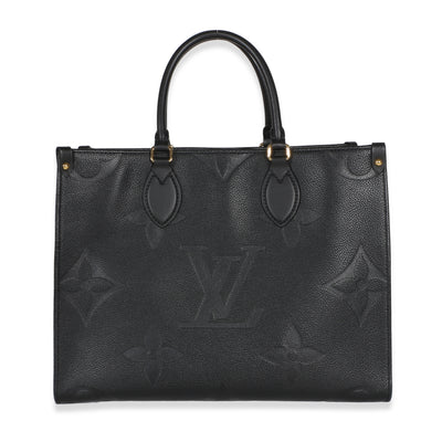 Louis Vuitton Black Giant Monogram Empreinte Onthego MM Handbag id