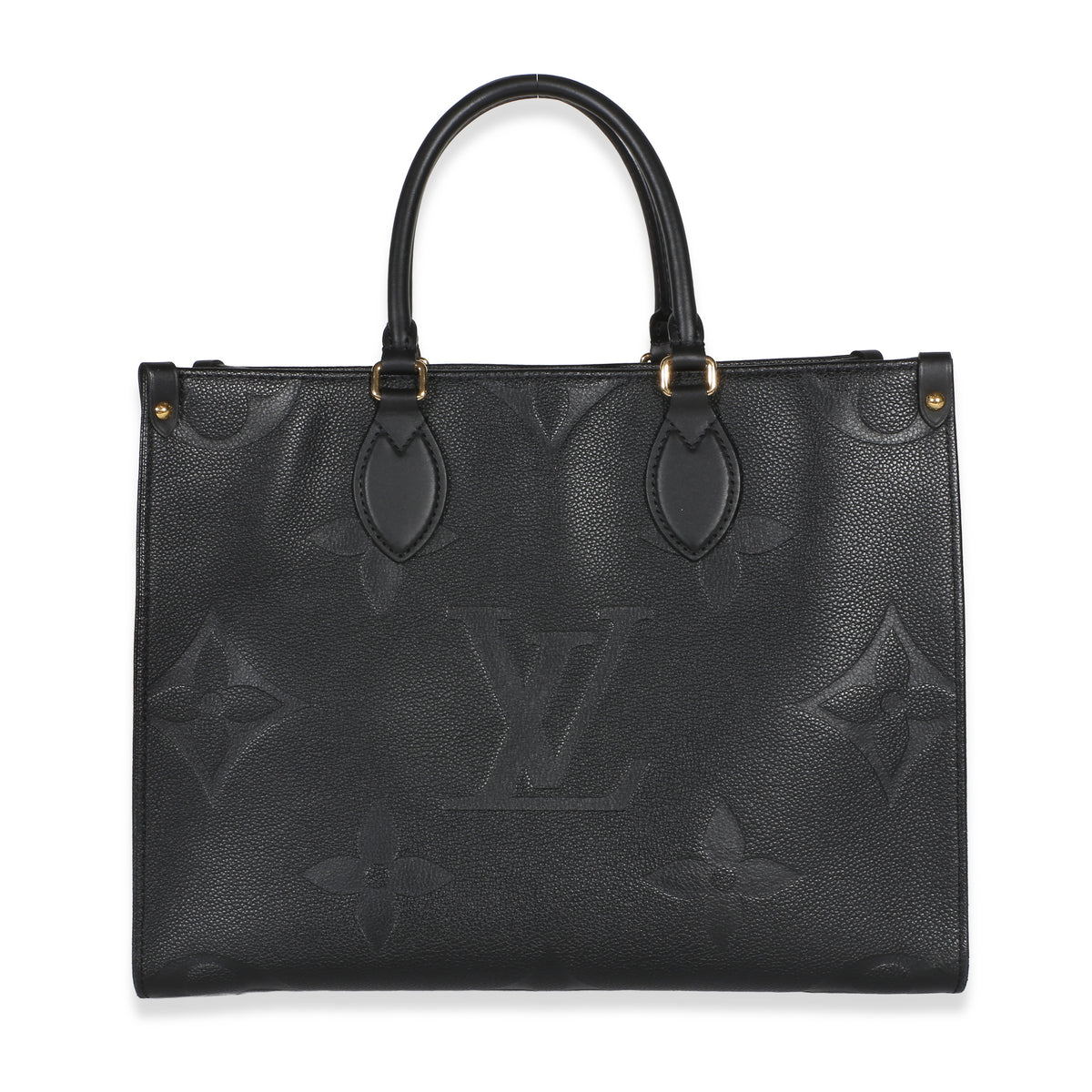 Louis Vuitton Black Giant Monogram Empreinte Onthego MM Handbag id