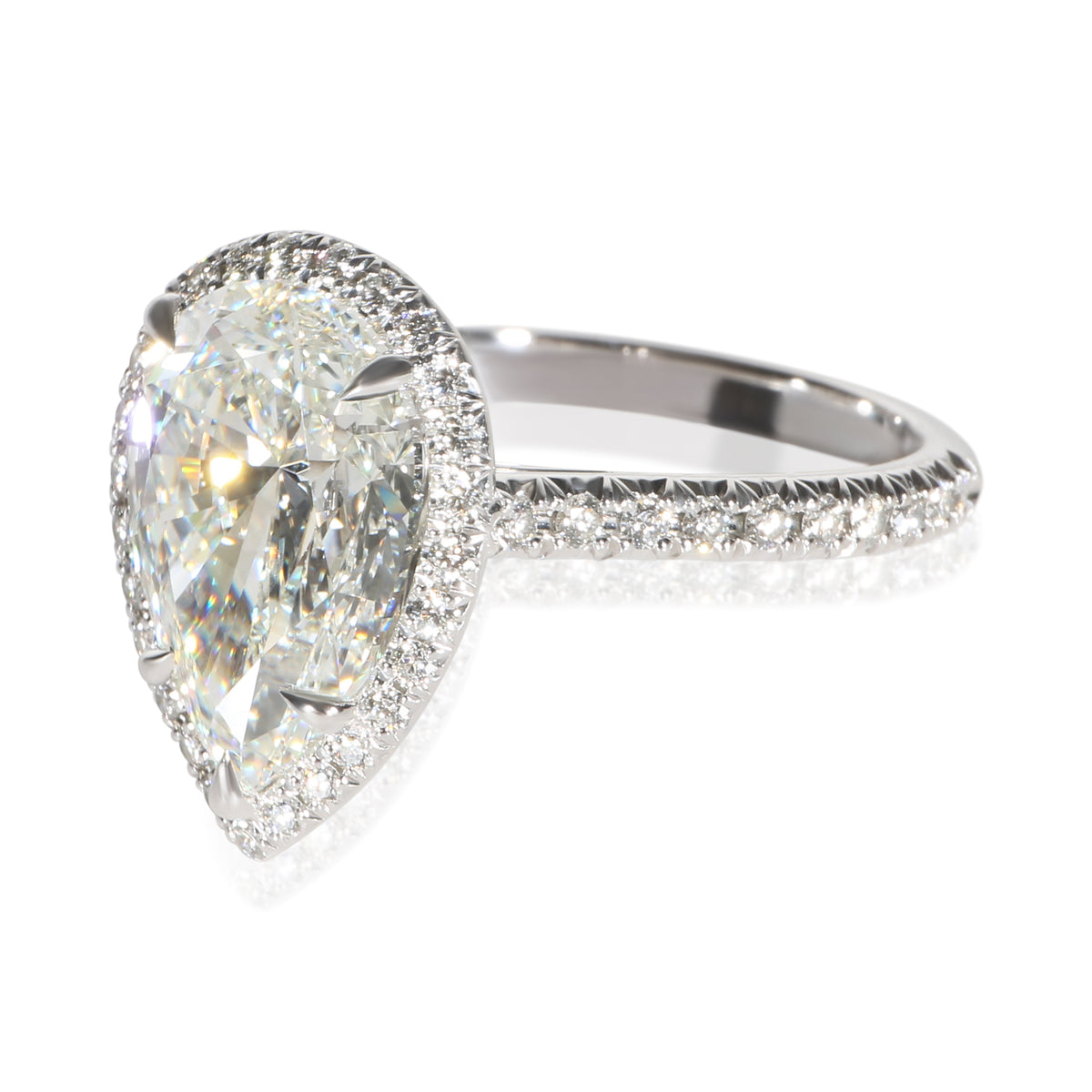 Tiffany & Co. 4.02 ct Pear Diamond Soleste Engagement Ring 2