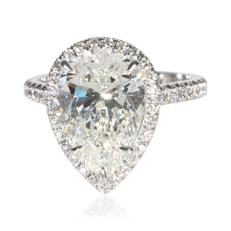 Tiffany & Co. 4.02 ct Pear Diamond Soleste Engagement Ring fv