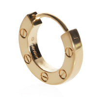 Cartier Yellow Gold Love Single Hoop Single Earring fv