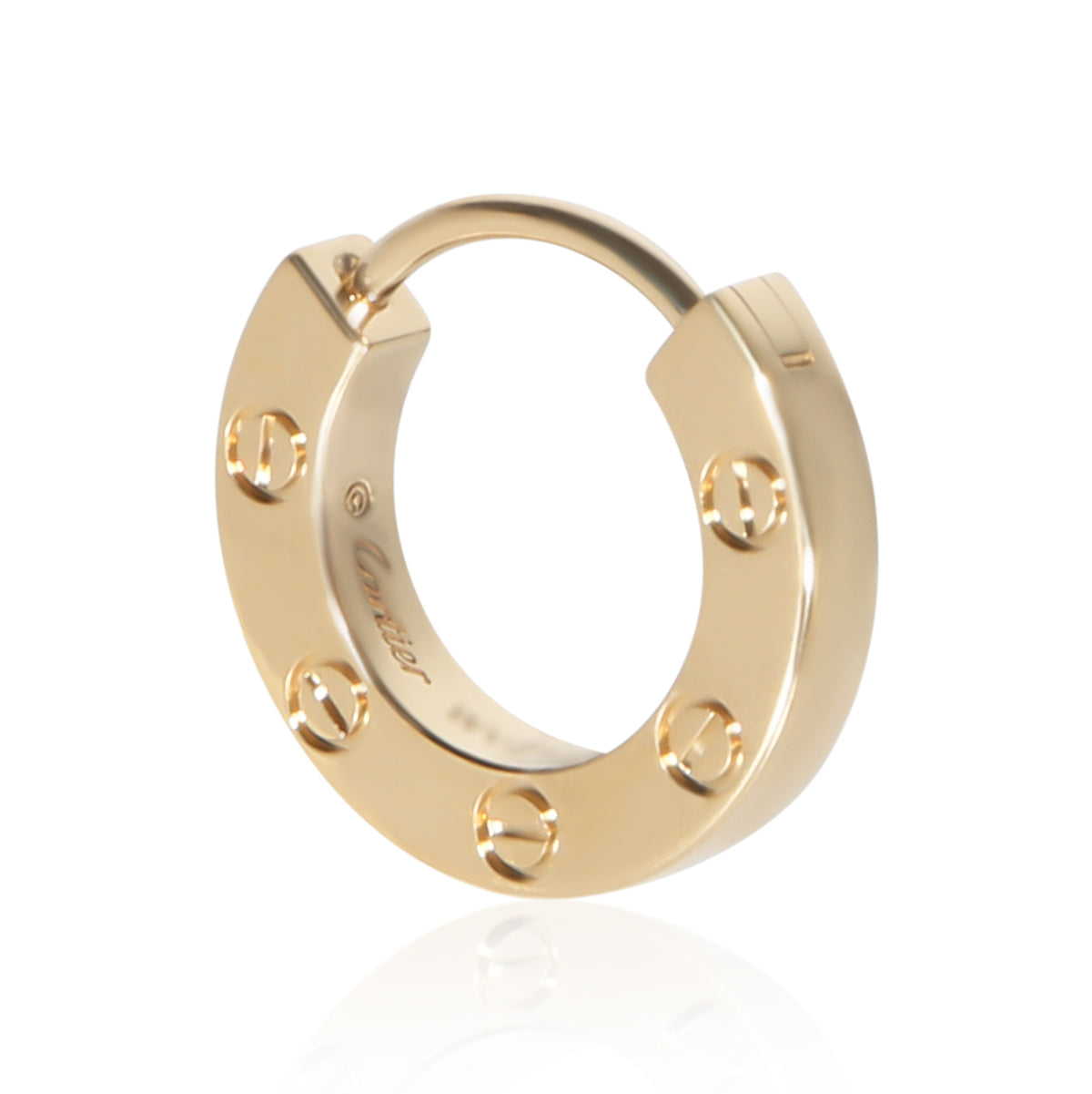Cartier Yellow Gold Love Single Hoop Single Earring 2