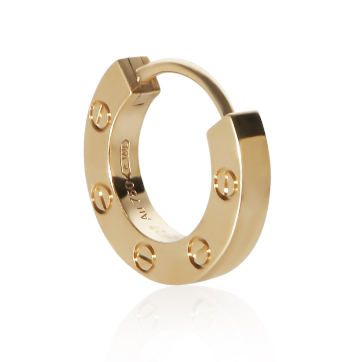 Cartier Yellow Gold Love Single Hoop Single Earring 3