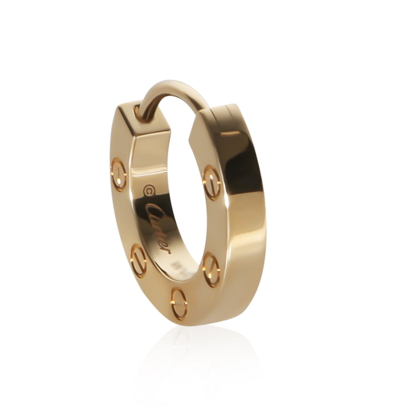 Cartier Yellow Gold Love Single Hoop Single Earring fv
