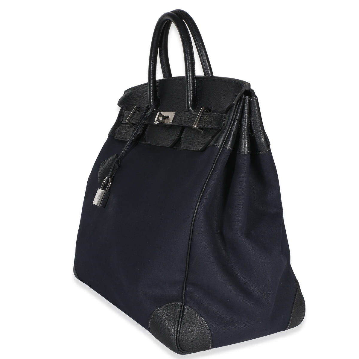 Hermès Bleu Marine Toile Officier Fjord HAC 40 PHW Handbag 2