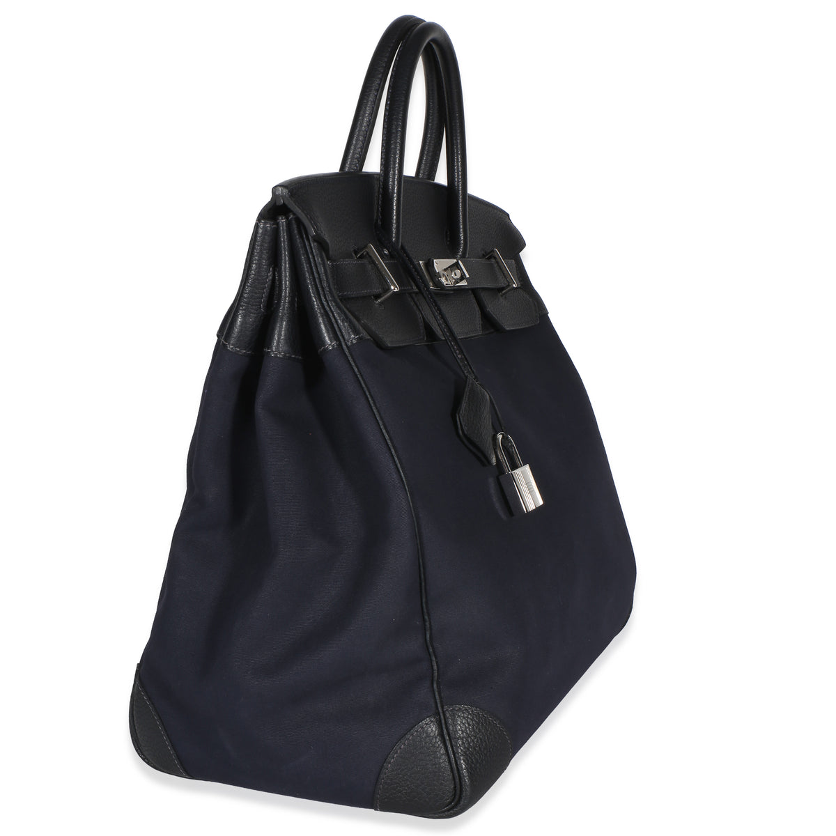Hermès Bleu Marine Toile Officier Fjord HAC 40 PHW Handbag 3