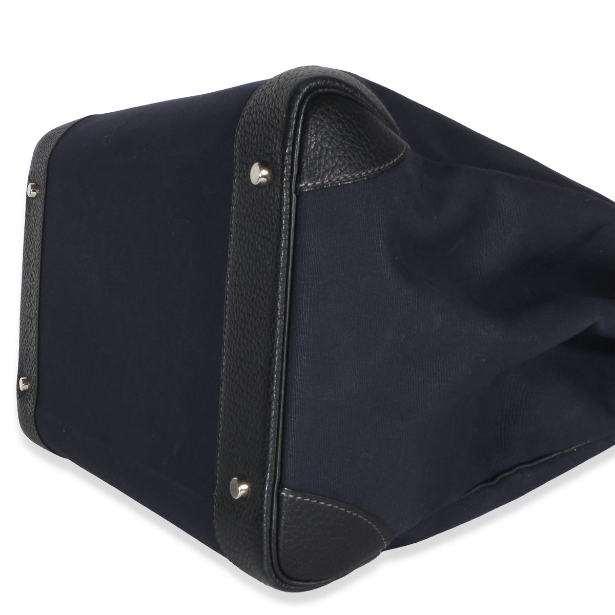 Hermès Bleu Marine Toile Officier Fjord HAC 40 PHW Handbag 6