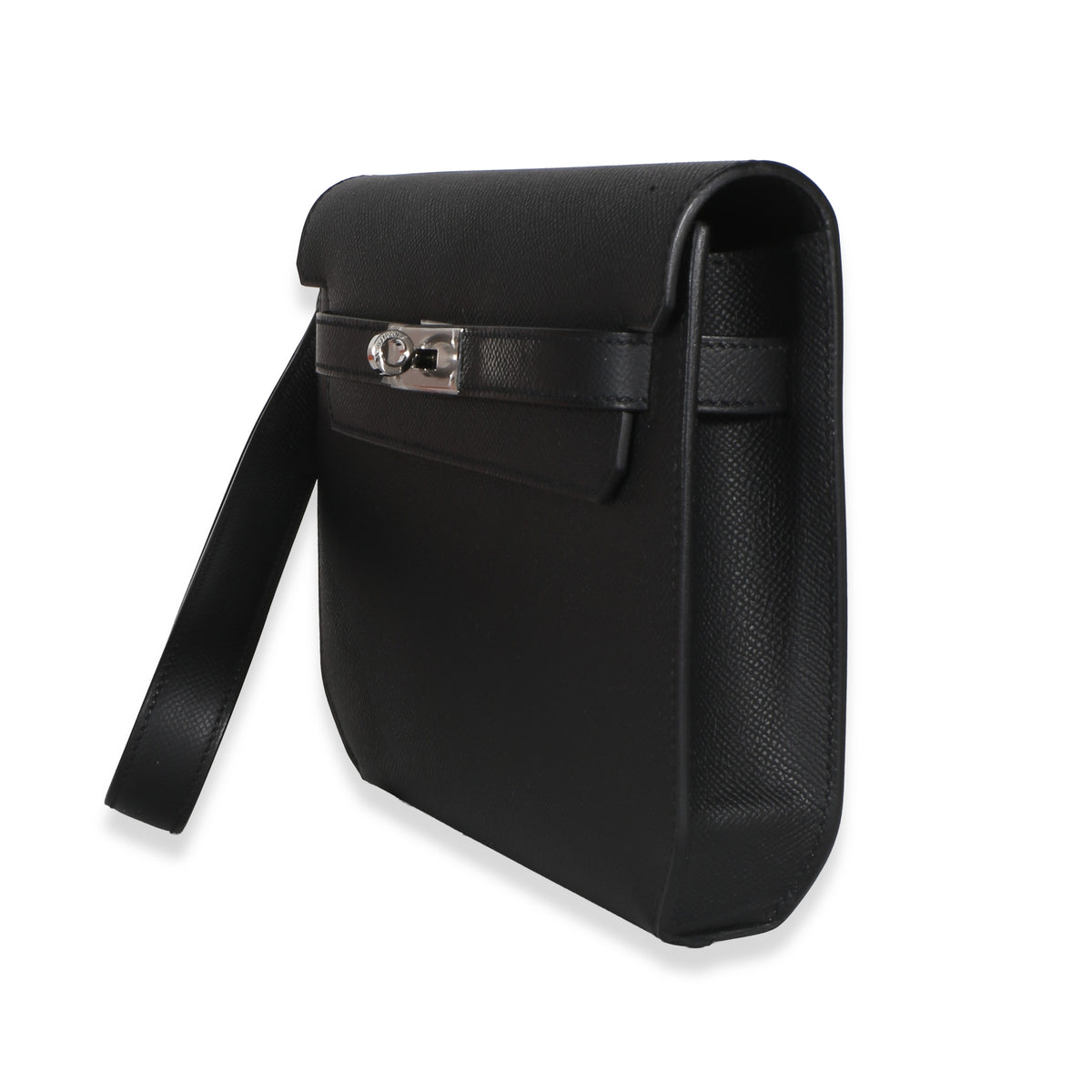 Hermès Black Epsom Kelly Depeches 25 PHW Handbag 2