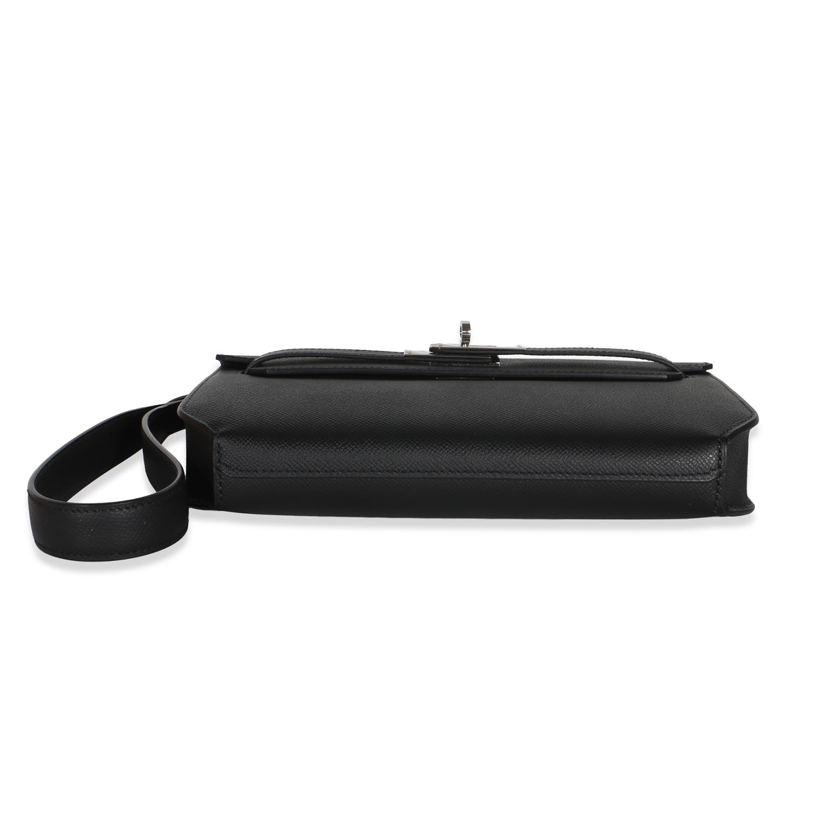 Hermès Black Epsom Kelly Depeches 25 PHW Handbag 5
