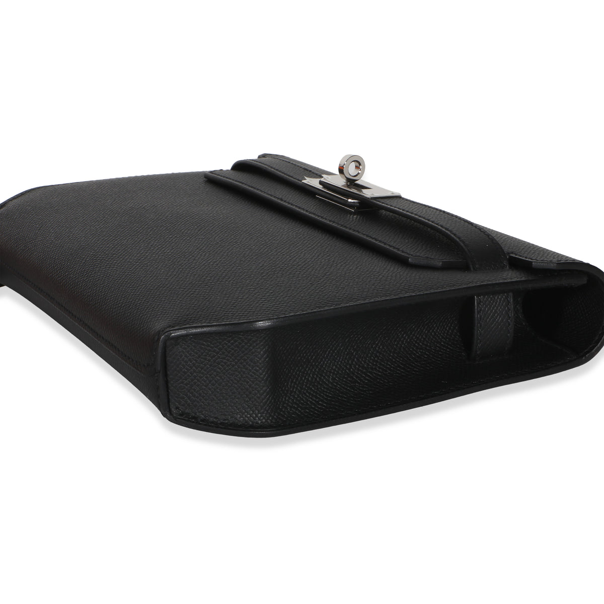 Hermès Black Epsom Kelly Depeches 25 PHW Handbag 6