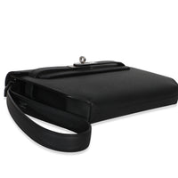 Hermès Black Epsom Kelly Depeches 25 PHW Handbag 7