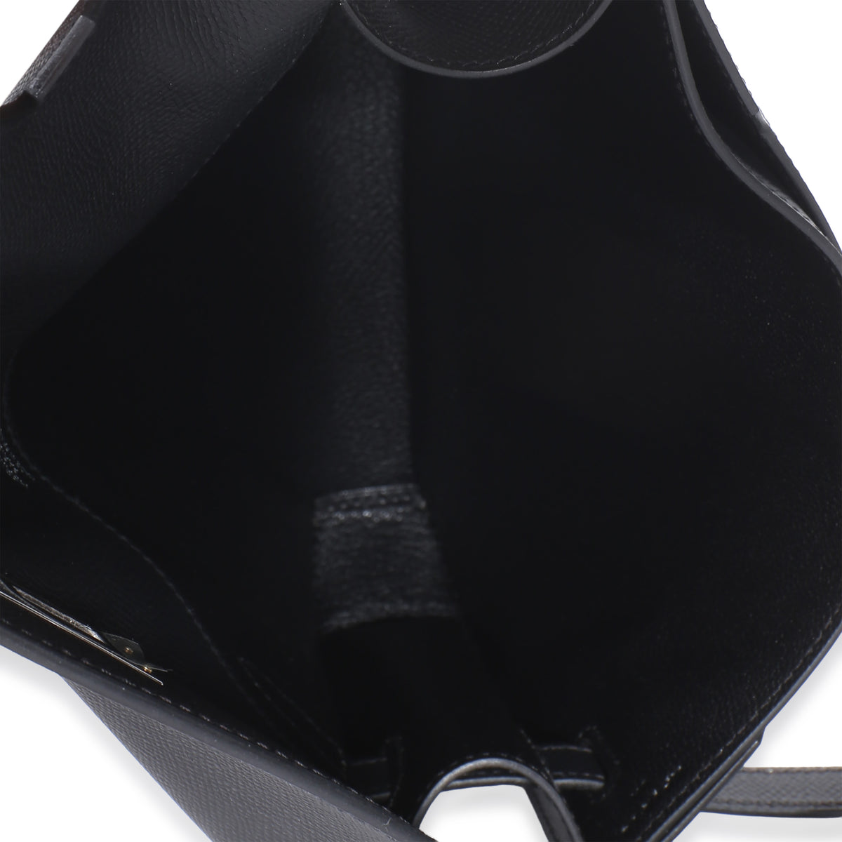Hermès Black Epsom Kelly Depeches 25 PHW Handbag 9