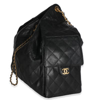Chanel Black Quilted Caviar Medium  25 Hobo Handbag 2