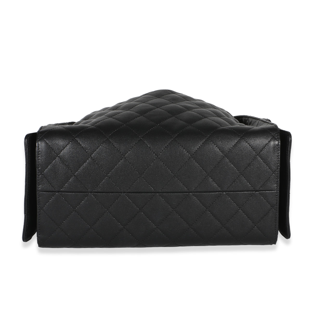 Chanel Black Quilted Caviar Medium  25 Hobo Handbag 5