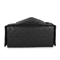 Chanel Black Quilted Caviar Medium  25 Hobo Handbag 5