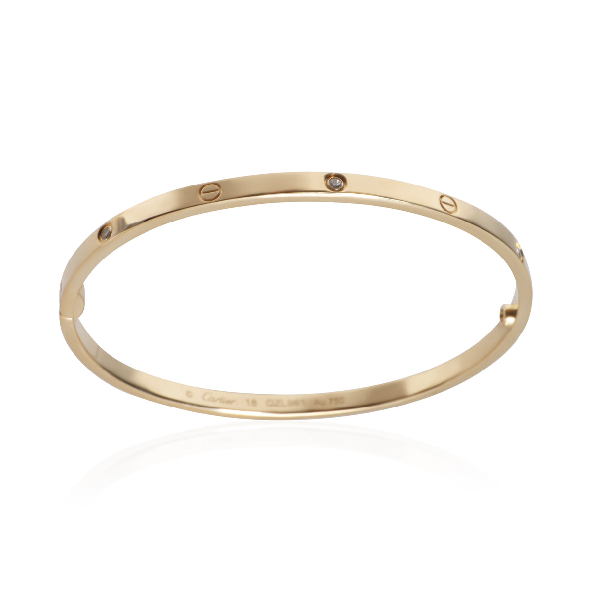 Cartier Yellow Gold Diamond Small Model Love Bracelet 5