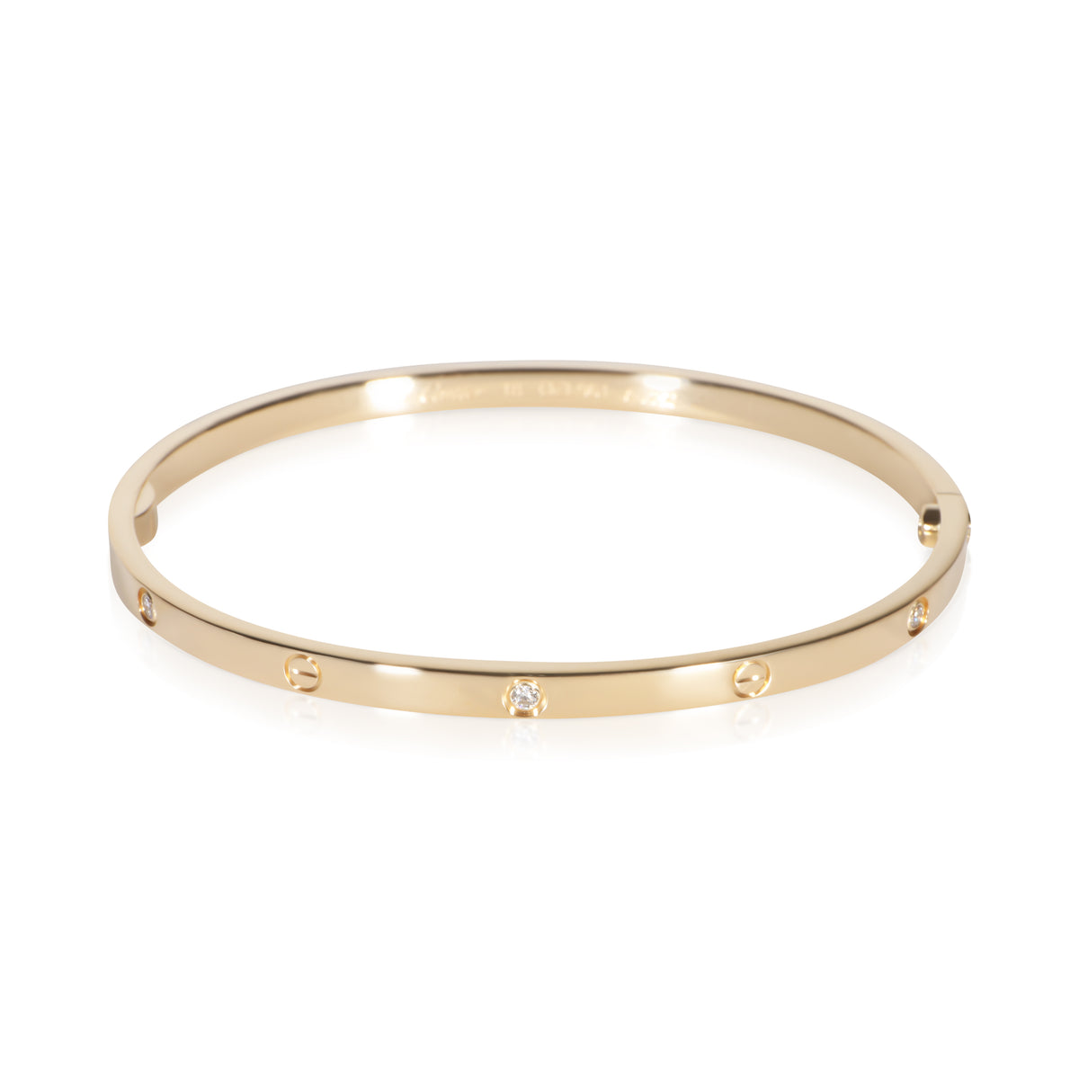 Cartier Yellow Gold Diamond Small Model Love Bracelet fv