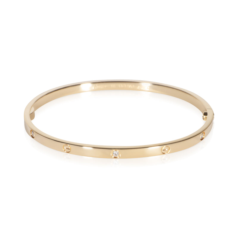 Cartier Yellow Gold Diamond Small Model Love Bracelet fv