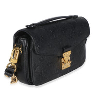 Louis Vuitton Black Monogram Empreinte Pochette Metis East West Handbag 3