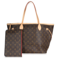 Louis Vuitton Monogram Canvas Neverfull MM Handbag fv