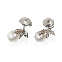 Tiffany & Co. Platinum Pearl and Diamond Victoria Earrings 3