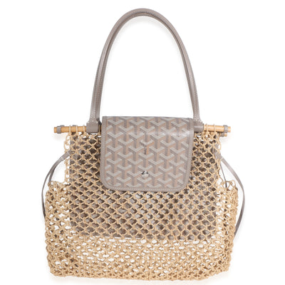 Goyard Grege ine Canvas Net Aligre Tote Handbag fv