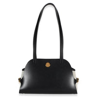 Hermès Black Vache Hunter Swift H Ecru Canvas Tablier Sellier GHW Handbag fv