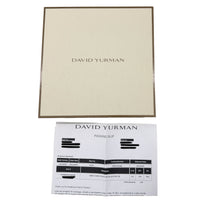 David Yurman Sterling Silver Diamond Curb Chain Necklace box