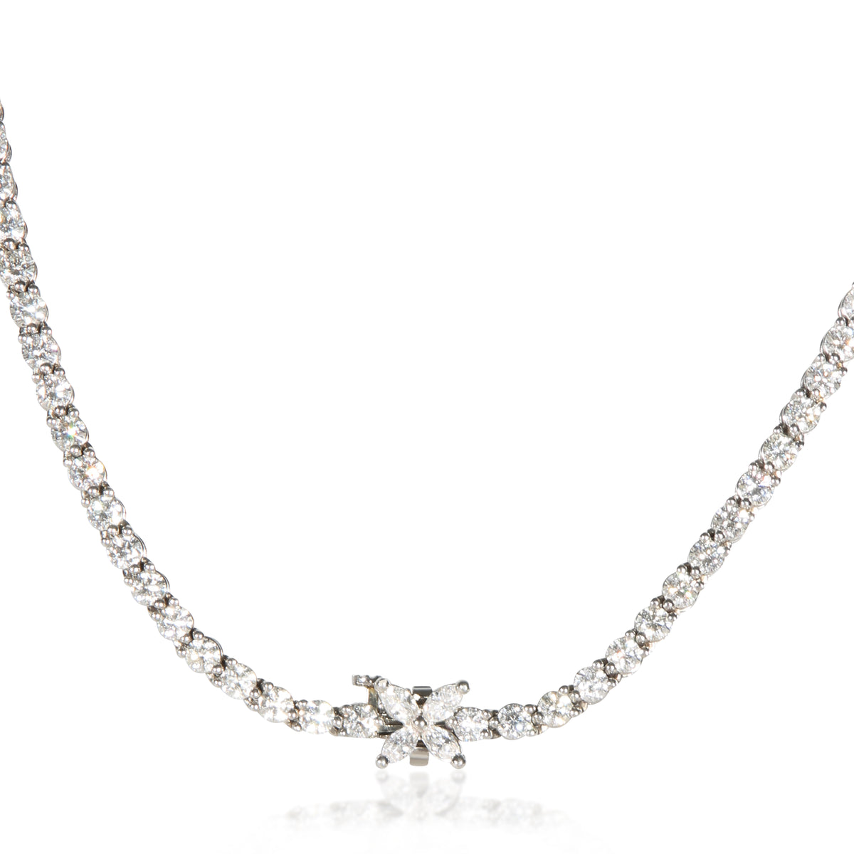 Tiffany & Co. Platinum Diamond Graduating Victoria Tennis Necklace 3