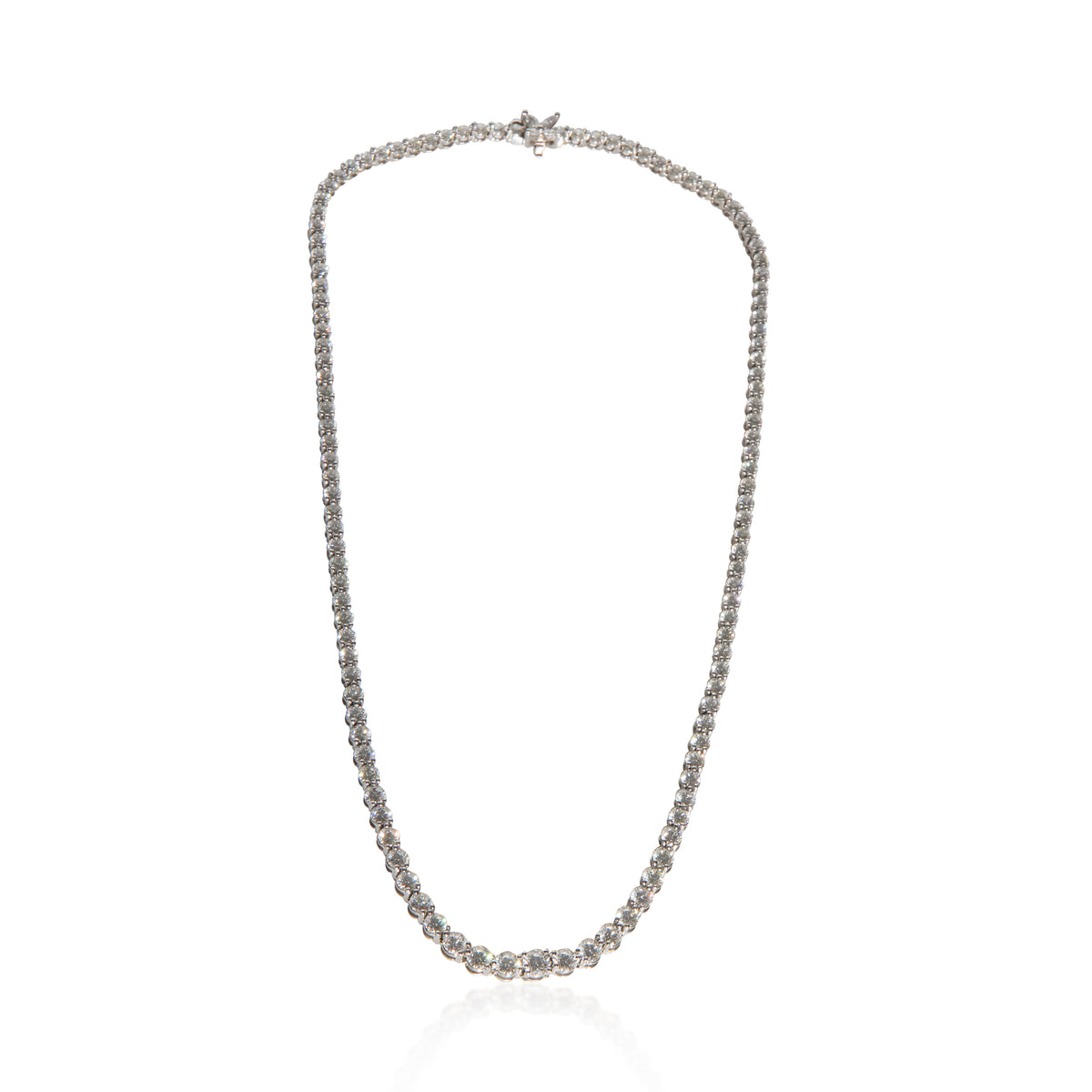 Tiffany & Co. Platinum Diamond Graduating Victoria Tennis Necklace 5