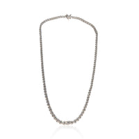 Tiffany & Co. Platinum Diamond Graduating Victoria Tennis Necklace 5