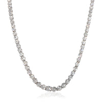 Tiffany & Co. Platinum Diamond Graduating Victoria Tennis Necklace fv