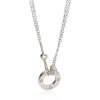 Cartier White Gold Diamond Love Necklace fv
