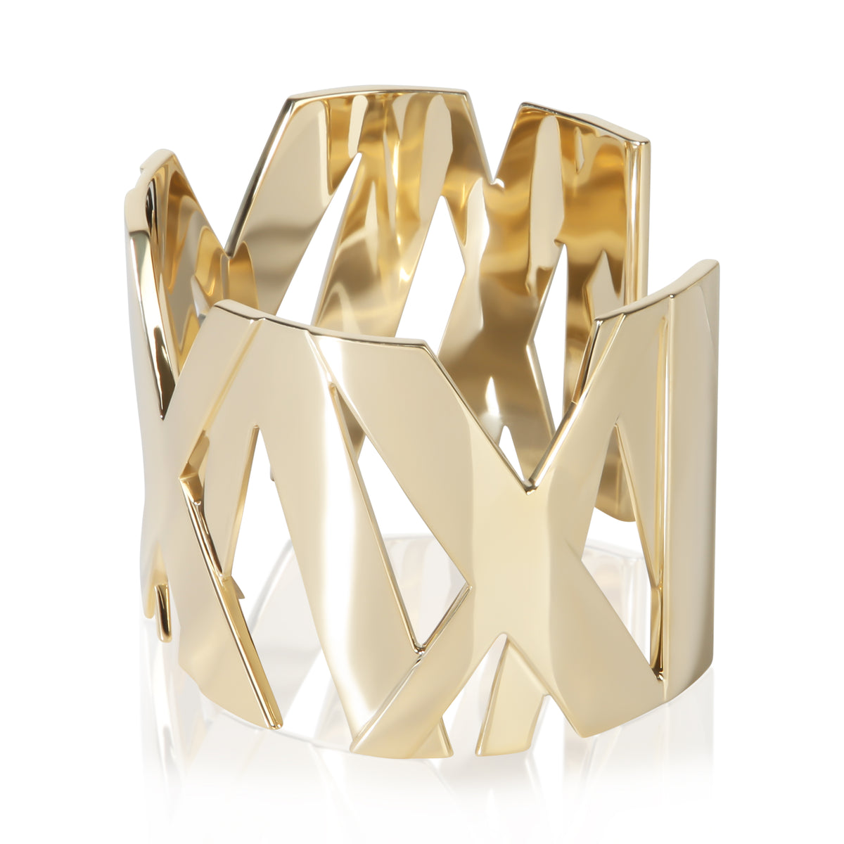 Tiffany & Co. Yellow Gold Atlas Wide Cuff Bracelet 2