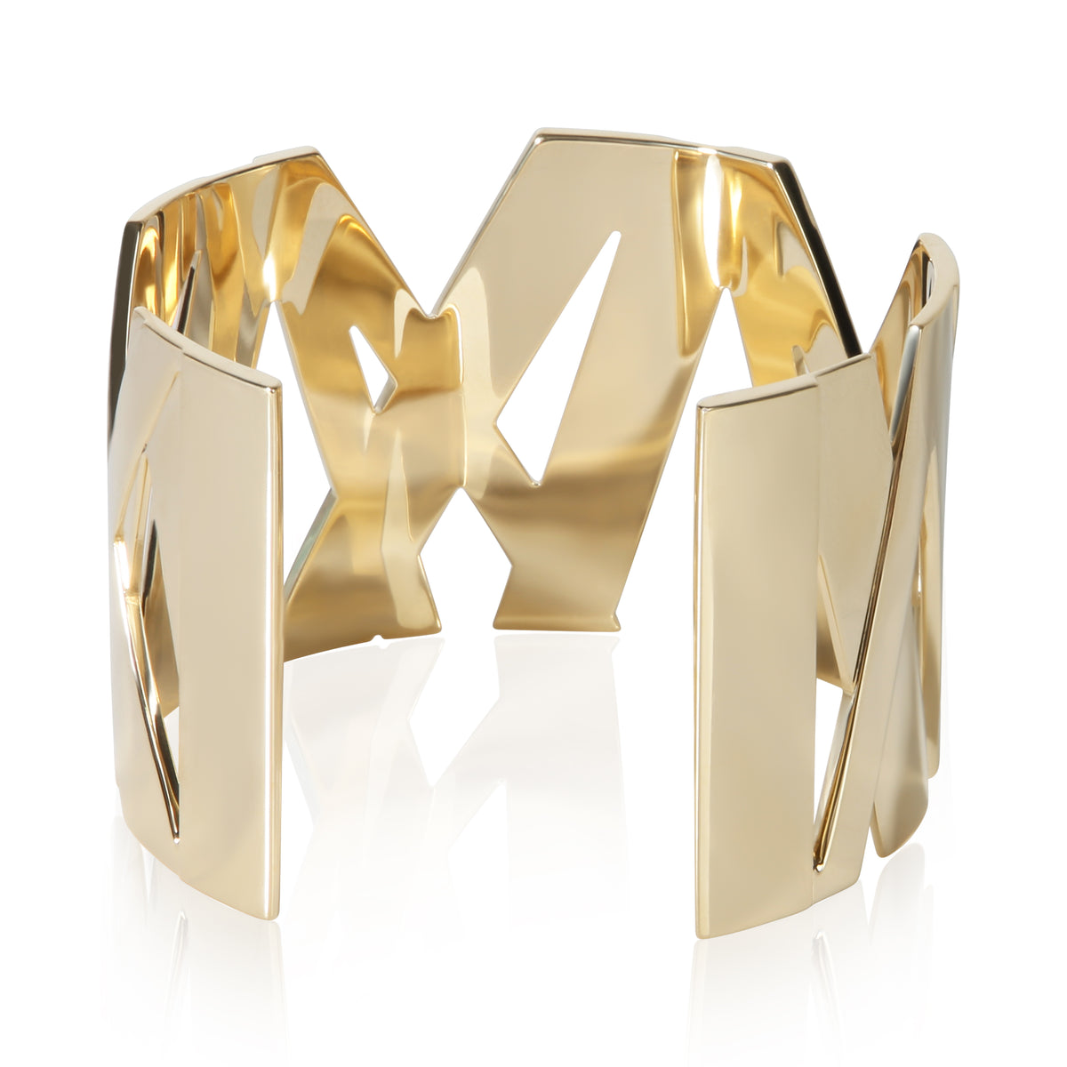 Tiffany & Co. Yellow Gold Atlas Wide Cuff Bracelet 3
