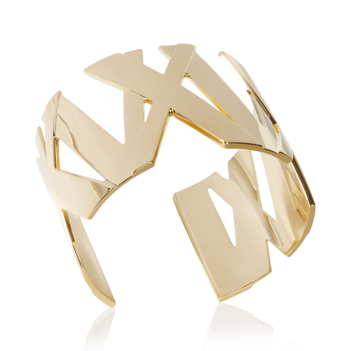 Tiffany & Co. Yellow Gold Atlas Wide Cuff Bracelet 4