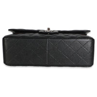Chanel Black Quilted Caviar Jumbo Double Flap Bag Handbag 5