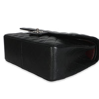 Chanel Black Quilted Caviar Jumbo Double Flap Bag Handbag 6