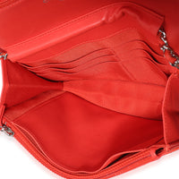 Chanel Red Quilted Patent Classic Wallet On Chain Handbag 9