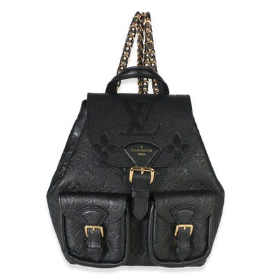 Louis Vuitton Black Giant Monogram Empreinte Backup Backpack Handbag fv