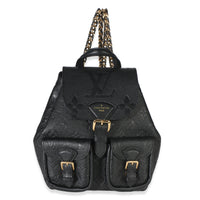 Louis Vuitton Black Giant Monogram Empreinte Backup Backpack Handbag fv