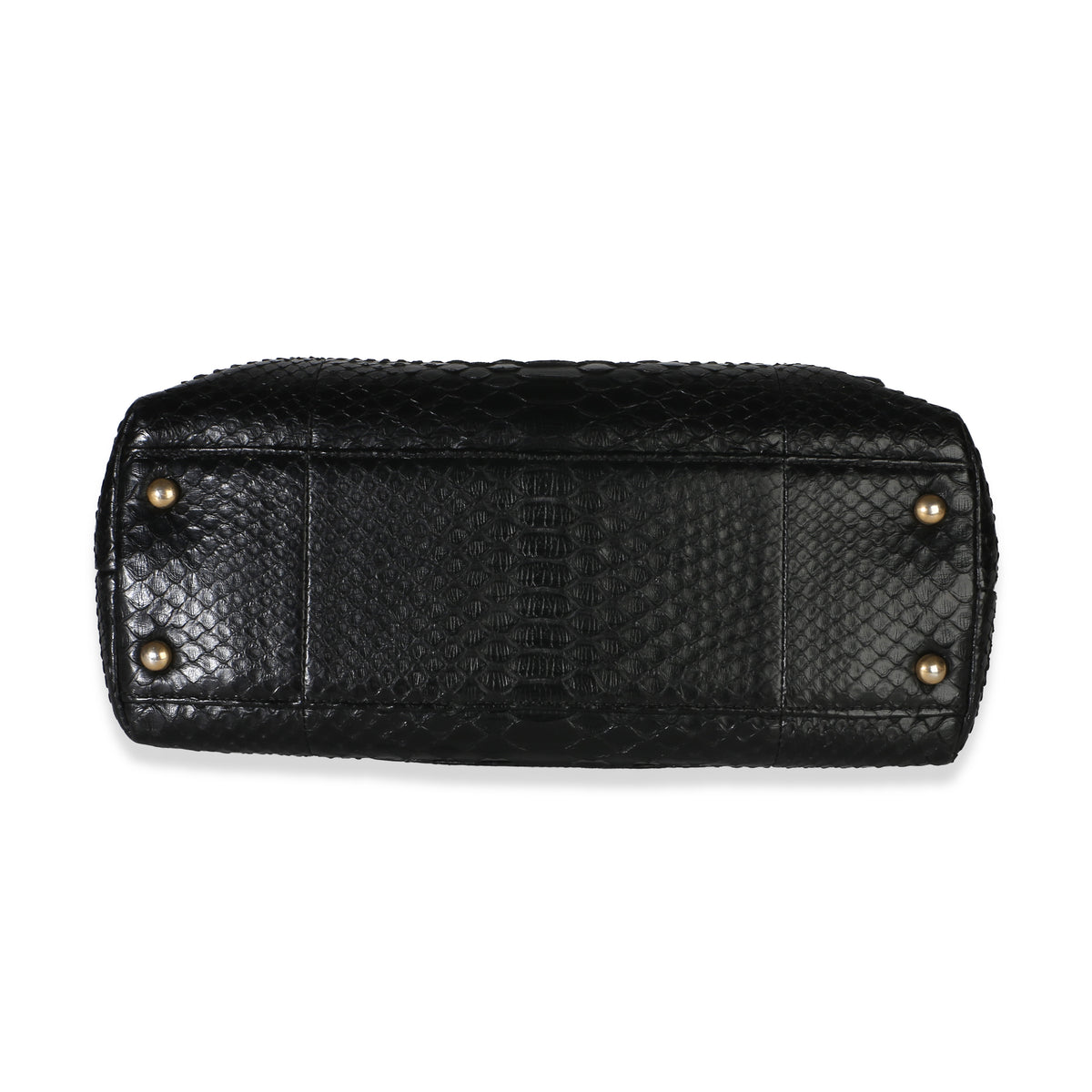 Chanel Black Python Medium Coco Top Handle Bag Handbag 5