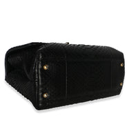 Chanel Black Python Medium Coco Top Handle Bag Handbag 7