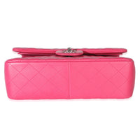 Chanel Pink Quilted Lambskin Jumbo Double Flap Bag Handbag 5